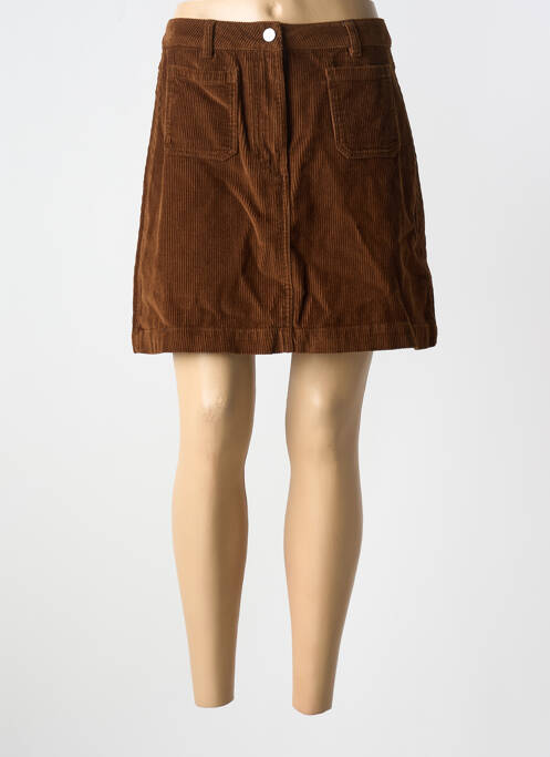 Jupe courte poches marron B.YOUNG femme