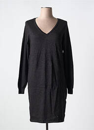 Robe pull col v manches longues noir VERO MODA femme
