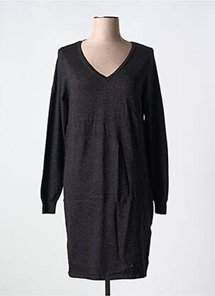 Robe pull col v manches longues noir VERO MODA femme