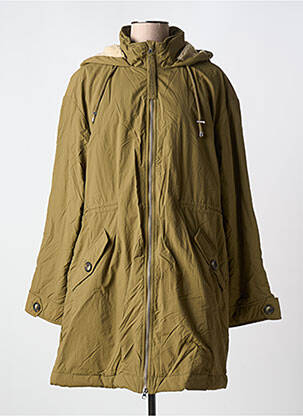 Parka manches longues a capuche vert B.YOUNG femme