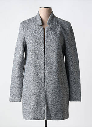 Manteau long coupe cintrée sans capuche gris VERO MODA femme