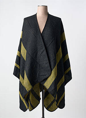 Poncho vert ICHI pour femme