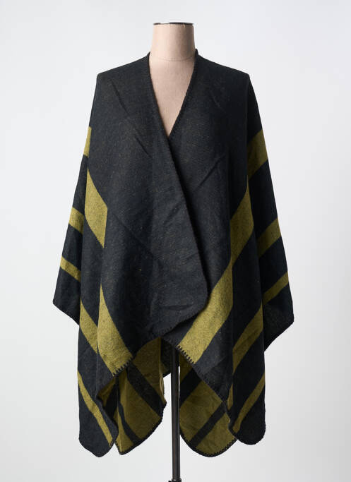 Poncho vert ICHI pour femme