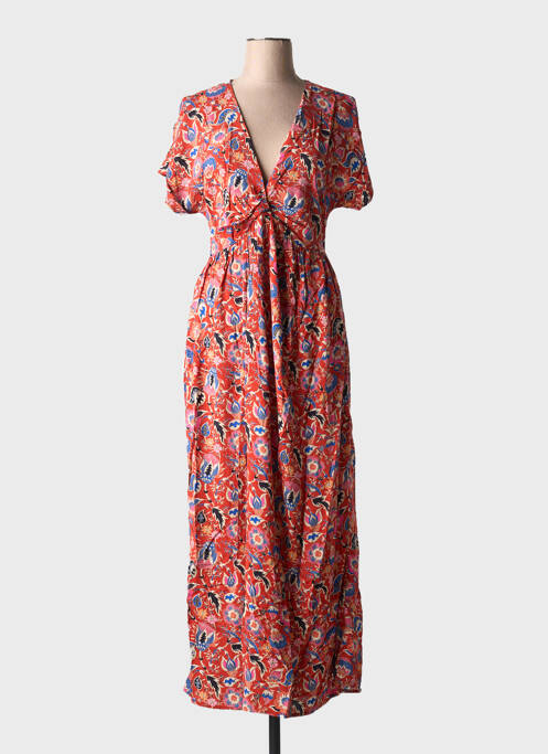 Robe longue orange VERO MODA pour femme