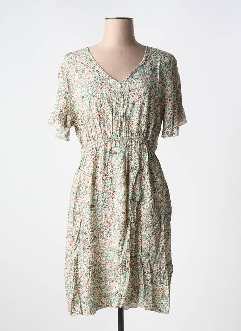 Robe mi-longue beige SORBET pour femme