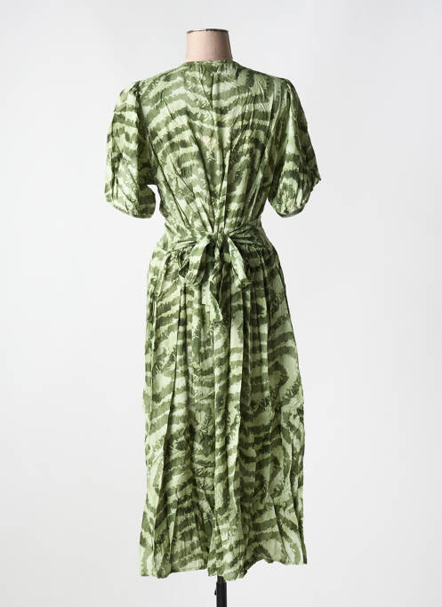 Robe mi-longue vert SORBET pour femme