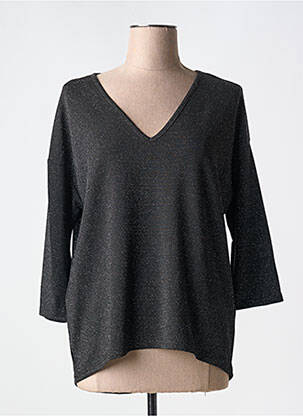 Top stretch manches 3/4 noir VERO MODA femme