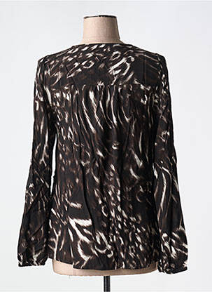 Blouse manches longues manches longues marron FRANSA femme