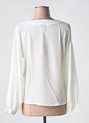 Blouse légère et transparente manches longues blanc VERO MODA femme