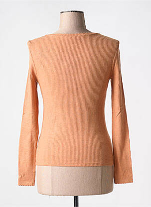 Pull col v manches longues orange VERO MODA femme