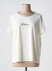 T-shirt beige VERO MODA pour femme seconde vue