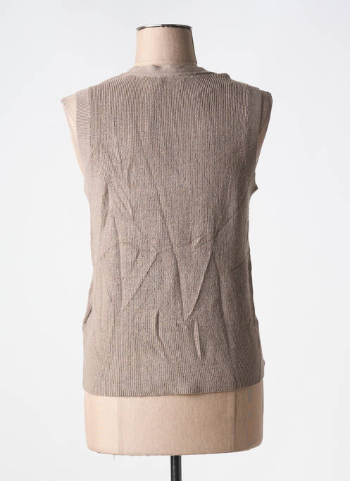 Gilet sans manche marron FRANSA pour femme