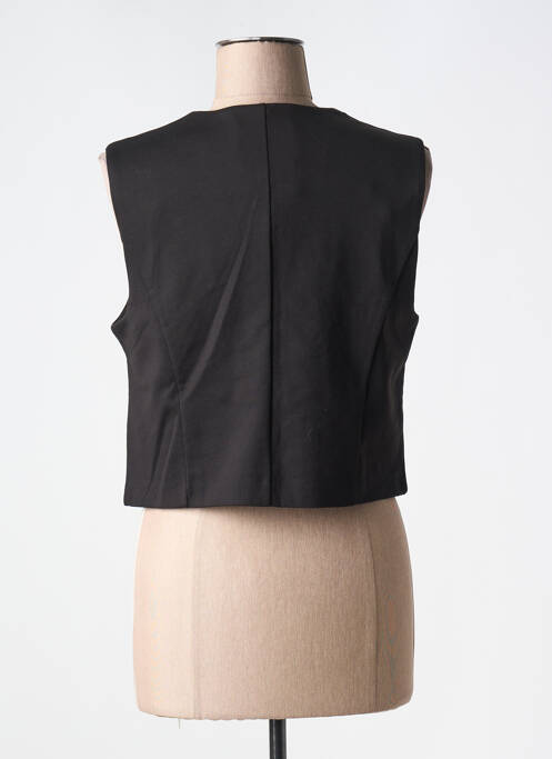 Gilet sans manche noir ICHI pour femme