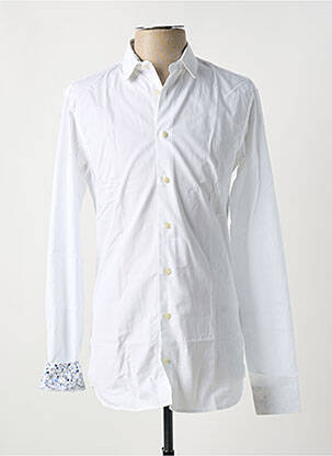Chemise manches longues coupe cintrée blanc VAN LAACK homme