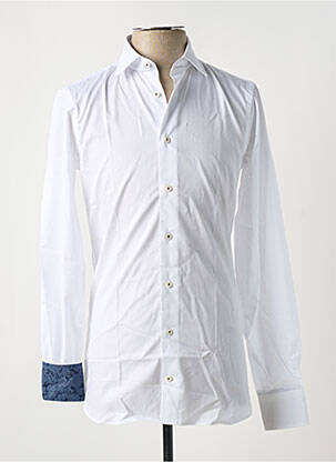 Chemise manches longues tissage popeline blanc VAN LAACK homme
