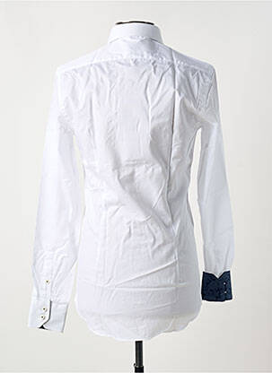 Chemise manches longues tissage popeline blanc VAN LAACK homme