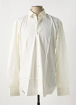 Chemise manches longues coupe cintrée beige HUGO BOSS homme