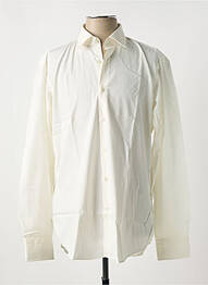 Chemise manches longues coupe cintrée beige HUGO BOSS homme