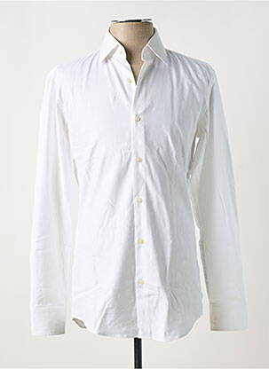 Chemise manches longues coupe cintrée beige HUGO BOSS homme