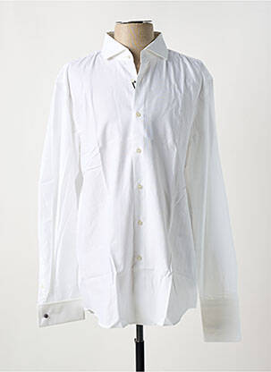 Chemise manches longues fermeture boutonnée sur le devant blanc HUGO BOSS homme