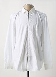 Chemise manches longues tissage popeline blanc HUGO BOSS homme