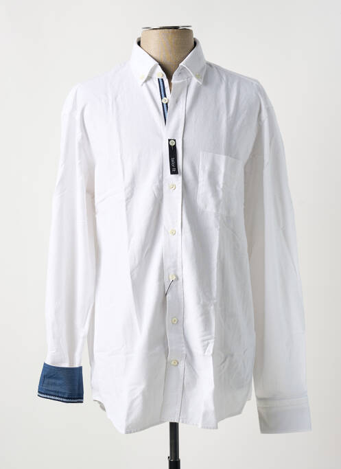 Chemise manches longues coupe cintrée blanc VAN LAACK homme