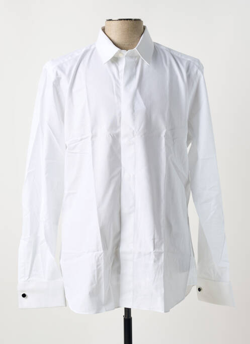 Chemise manches longues coupe cintrée blanc XACUS homme