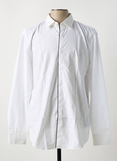 Chemise manches longues tissage popeline blanc HUGO BOSS homme