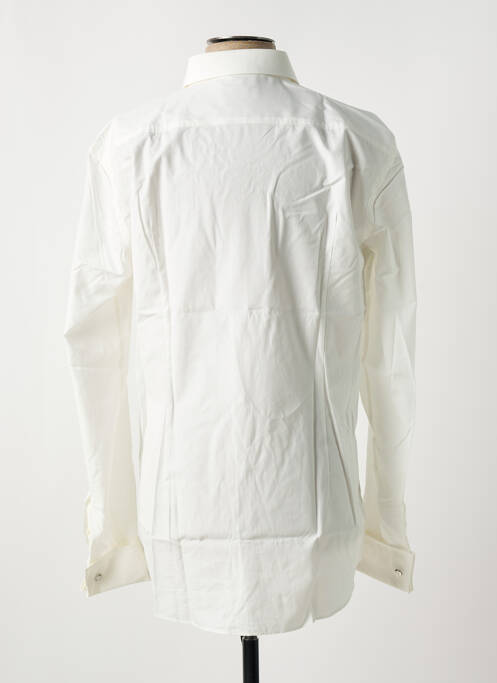 Chemise manches longues beige HUGO BOSS pour homme