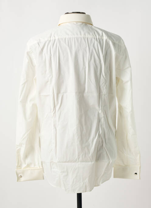 Chemise manches longues beige HUGO BOSS pour homme