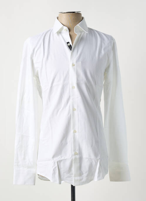 Chemise manches longues blanc HUGO BOSS pour homme
