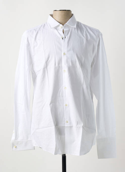 Chemise manches longues blanc HUGO BOSS pour homme
