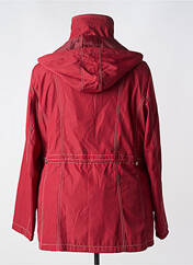 Parka rouge SOURIRE pour femme seconde vue