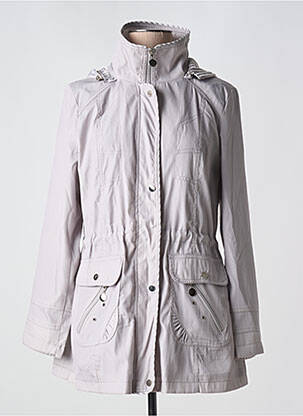 Parka manches longues a capuche gris SATURNE femme
