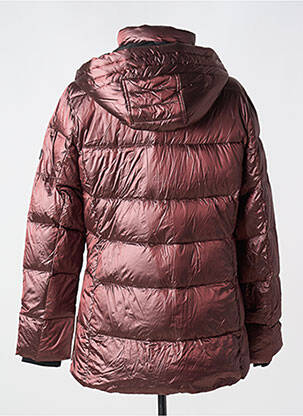 Doudoune manches longues a capuche marron BARBARA LEBEK femme