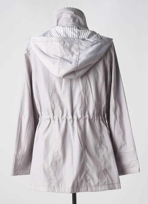 Parka finition intérieure doublée a capuche gris SATURNE femme