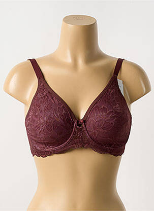 Soutien-gorge légère et transparente haut soutien-gorge emboitant marron TRIUMPH femme