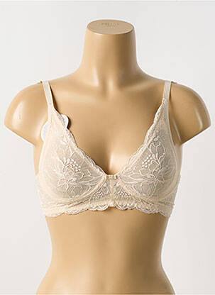 Soutien-gorge légère et transparente haut soutien-gorge emboitant beige TRIUMPH femme