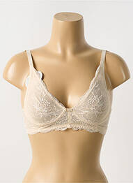 Soutien-gorge légère et transparente haut soutien-gorge emboitant beige TRIUMPH femme