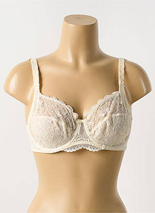 Soutien-gorge légère et transparente haut soutien-gorge emboitant beige EMPREINTE femme