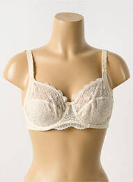 Soutien-gorge légère et transparente haut soutien-gorge emboitant beige EMPREINTE femme