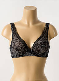 Soutien-gorge sans armature haut soutien-gorge emboitant noir LOU femme