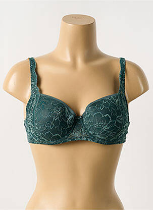 Soutien-gorge effet matière satinée haut soutien-gorge moulé vert TRIUMPH femme