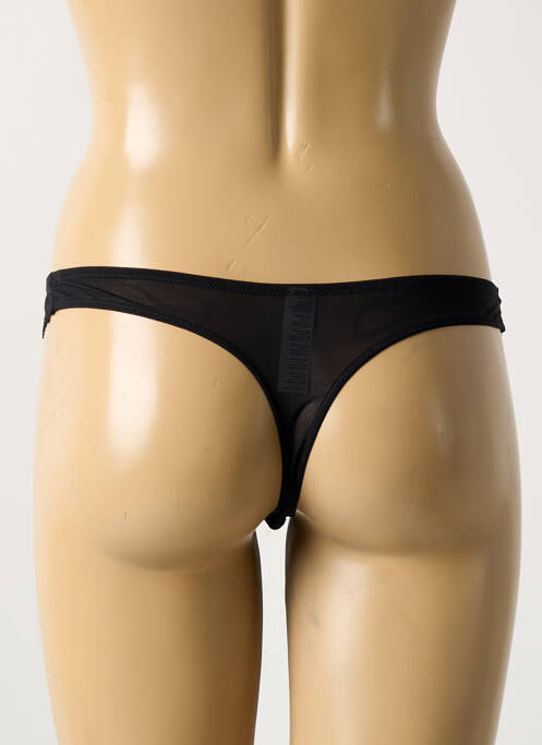 Tanga noir LOU femme