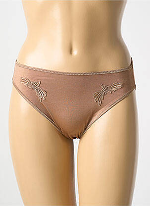 Culotte tissage satiné marron CHANTELLE femme