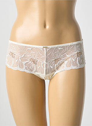 Shorty broderie beige CHANTELLE femme