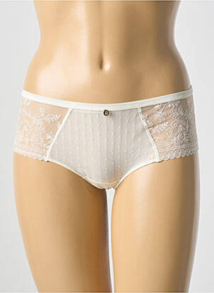 Shorty broderie beige CHANTELLE femme