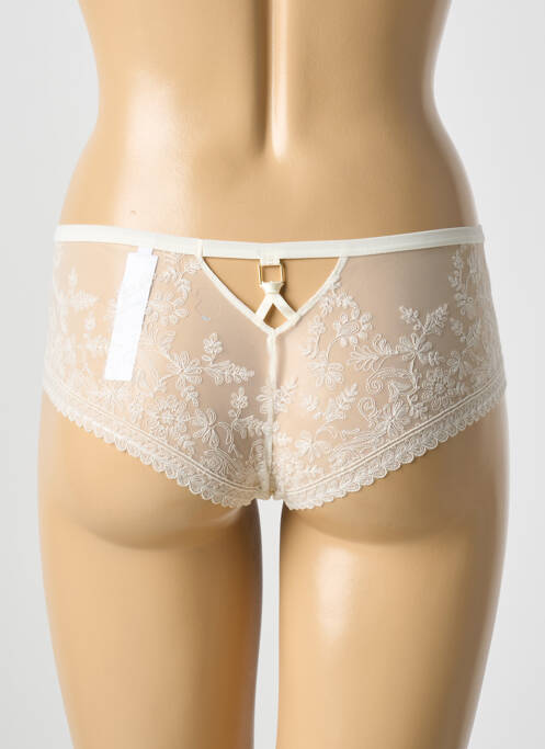 Shorty broderie beige CHANTELLE femme