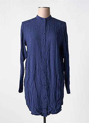 Chemise de nuit manches longues bleu SIMONE PERELE femme