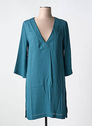 Robe de plage tissage crêpe vert SIMONE PERELE femme